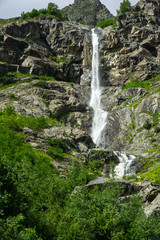 Fototapeta na wymiar Waterfall and rocks in Georgia