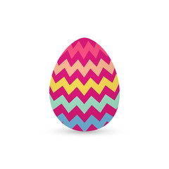Isolated decorated easter eggs