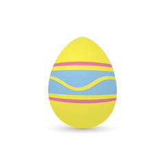 Isolated decorated easter eggs