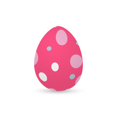 Isolated decorated easter eggs