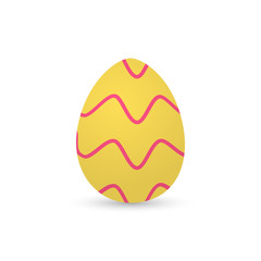 Isolated decorated easter eggs