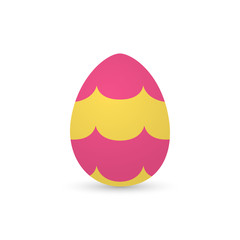 Isolated decorated easter eggs