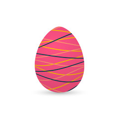 Isolated decorated easter eggs