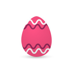 Isolated decorated easter eggs