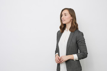 Portrait of beautyful and confident business woman