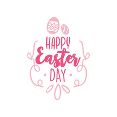 Typography of happy easter
