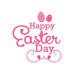 Typography of happy easter