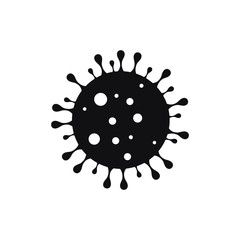 Coronavirus vector icon, Bacteria cell symbol. 2019-nCov novel coronavirus vector illustration. COVID-19