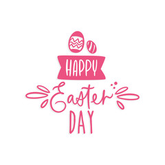 Typography of happy easter