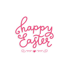 Typography of happy easter