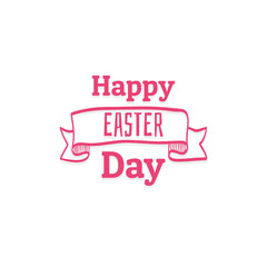 Typography of happy easter