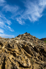 Spectacular cliffs and rocky coast line of El Port de la Selva,Costa Brava,Catalonya,Spain