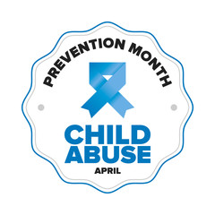Child Abuse Prevention Month. Celebrate annual in April in United States. Stop child violence. Children protection and safety month. Unity for children. Poster, banner, background. Vector illustration