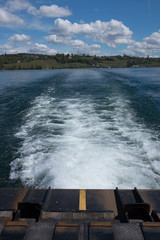 Crossing Lake Constance, Germany, on a ferry