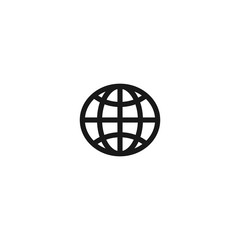 Internet icon. Go to web sign. Trendy Flat style for graphic design, Web site, UI. EPS10. - Vector illustration