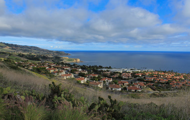 Fototapeta na wymiar Gorgeous View from the Palos Verdes Peninsula, Located in the South Bay of Los Angeles County, California
