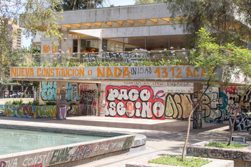 Santiago chile revolution 2019 street art