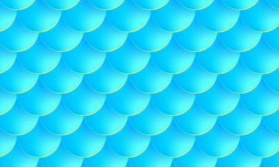Mermaid kawaii pattern. Fish scale. Vector.
