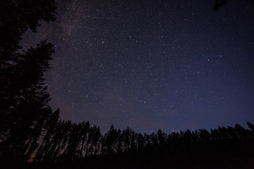 one million stars at night. long exposure. Milky way