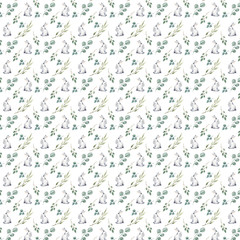 Watercolor easter pattern