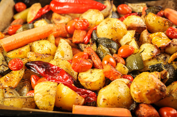 roasted vegetables - a healthy and tasty traditional dish