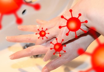 Cleaning and washing hands with soap prevention for outbreak of coronavirus 2019-ncov
