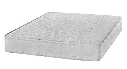 Comfortable mattress isolated on white background, Orthopedic mattress