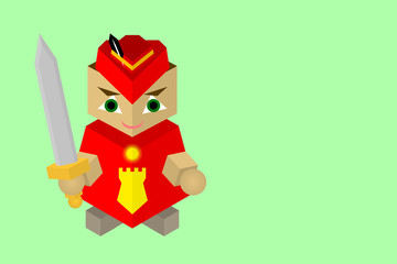 isolated video game character