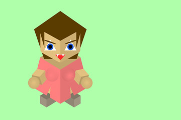 isolated video game character