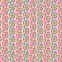Abstract kaleidoscope background. Ornament for website, corporate style, fashion design and house interior design, as well for hand crafts and DIY. Endless texture.