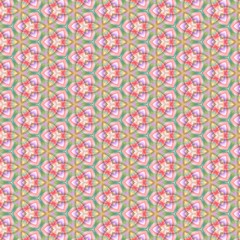 Abstract kaleidoscope background. Ornament for website, corporate style, fashion design and house interior design, as well for hand crafts and DIY. Endless texture.