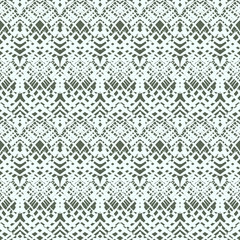 Light blue abstract floral ornament drawn on a dark brown background, vector seamless pattern