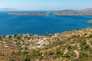 Bozburun, Marmaris Mugla / Turkey - August 26, 2018. A view from Sogut Koyu Village 