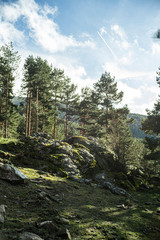 paseo por la monta&ntilde;a, segovia