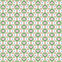 Abstract kaleidoscope background. Ornament for website, corporate style, fashion design and house interior design, as well for hand crafts and DIY. Endless texture.