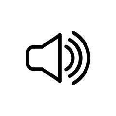 Vector illustration, sound icon design