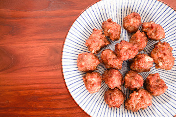 Fried meatballs, Chinese food