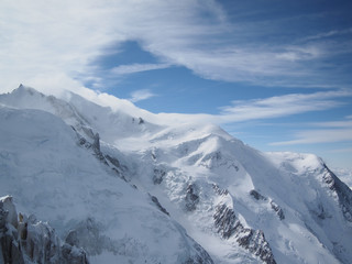Fototapeta na wymiar French Alps in Winter