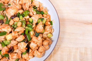 Spicy diced chicken,Chinese food.