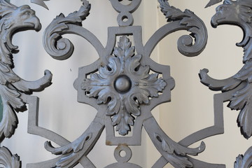 gate to the Palace with a forged pattern