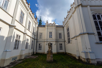 Obraz premium The famous Brunszvik Palace in Martonvasar, Hungary on a sunny spring day.
