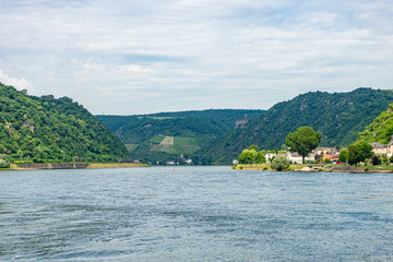 Germany, Rhine Romantic Cruise, an island in the middle of a body of water
