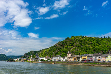 Fototapeta na wymiar Germany, Rhine Romantic Cruise, a large body of water
