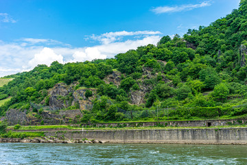 Germany, Rhine Romantic Cruise, a bridge over a body of water