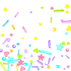 Sprinkles grainy. Cupcake dessert bakery confetti