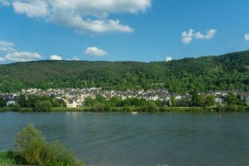Germany, Hiking Frankfurt Outskirts, a large body of water with a mountain in the background
