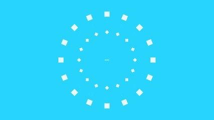 Branding word animation on blue background