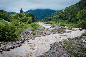river in the mountains