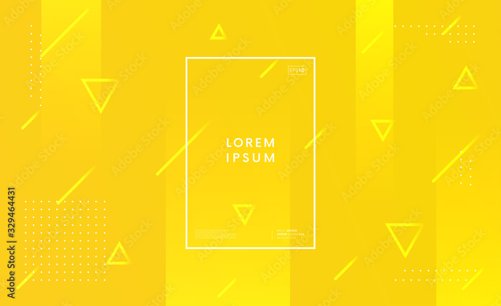 Poster Minimal light vector background. Modern geometric bright backdrop. Dynamic shapes composition.