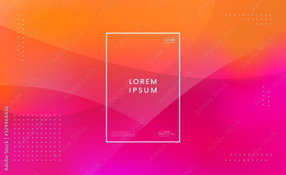 Poster Minimal trendy background. Simple abstract background. Modern vibrant backdrop vector design.
